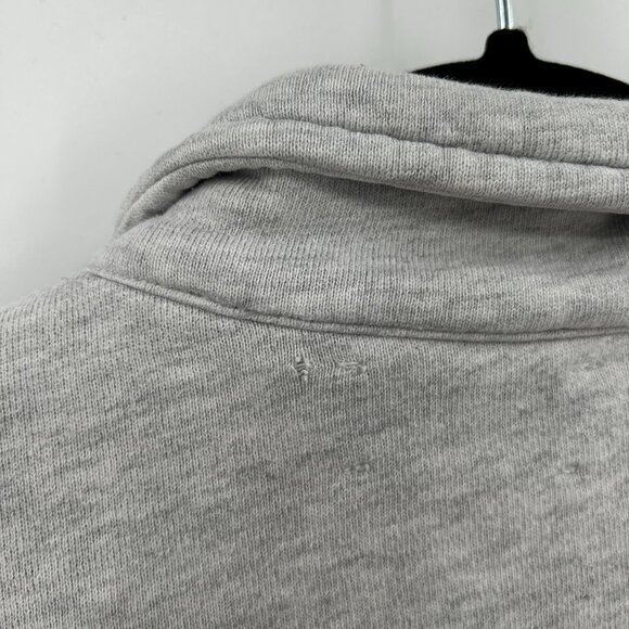 JOAH BROWN *Flawed* Heather Gray Cropped Half Zip Sweater Size Small / Medium - Picture 9 of 9